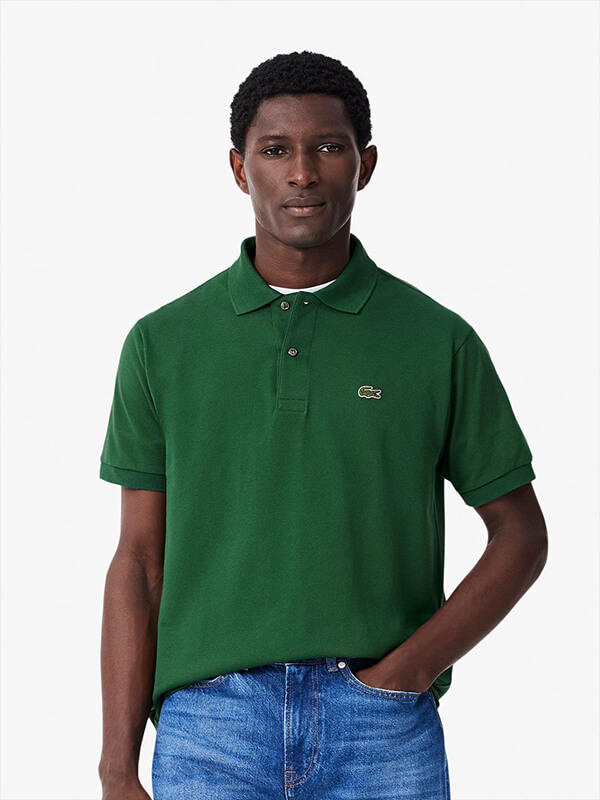Men Bamboo Blend Polo — Green